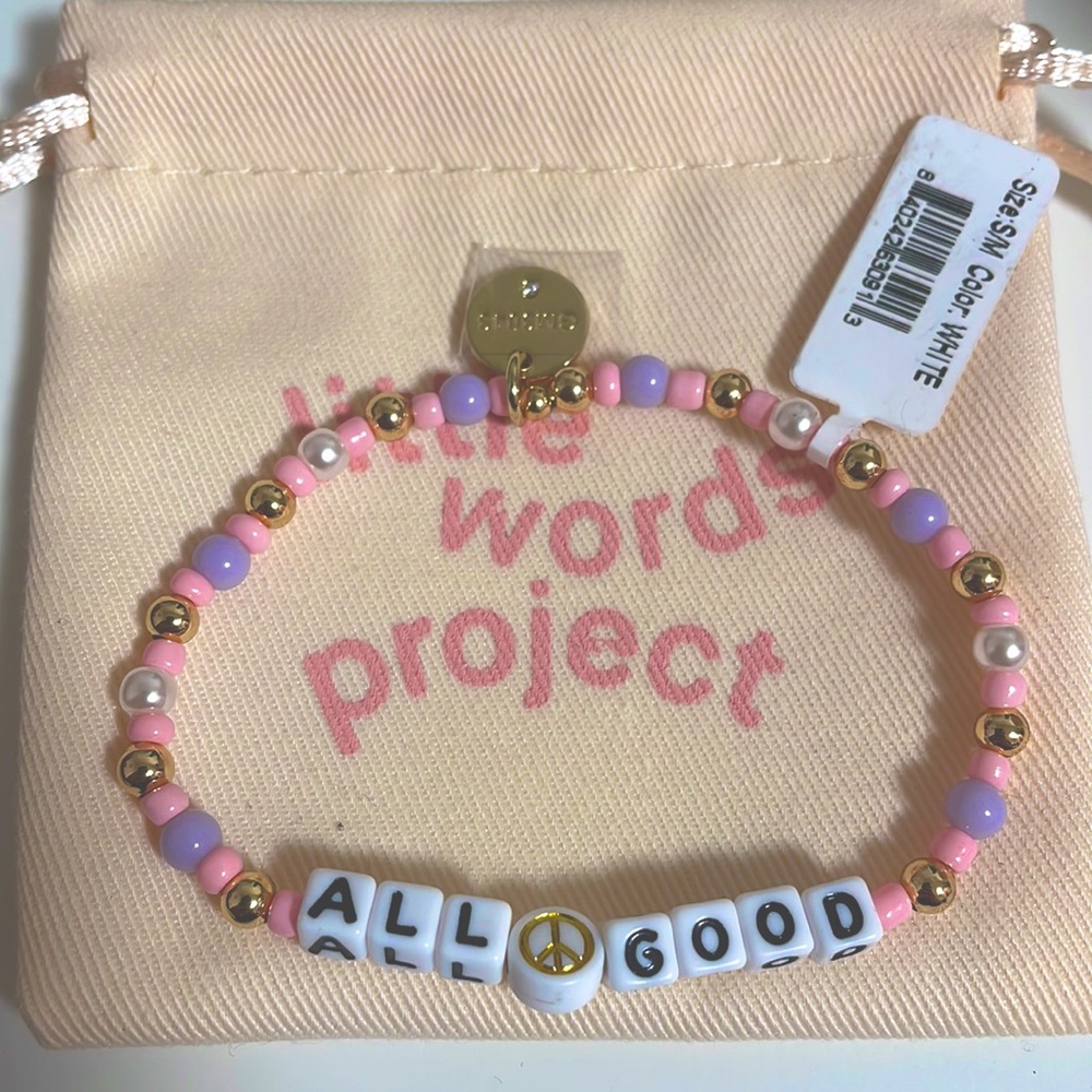 NWT Little Words Project All Good Beaded Bracelet